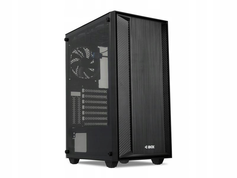 Skrinka IBox Cetus 906 Midi Tower, čierna
