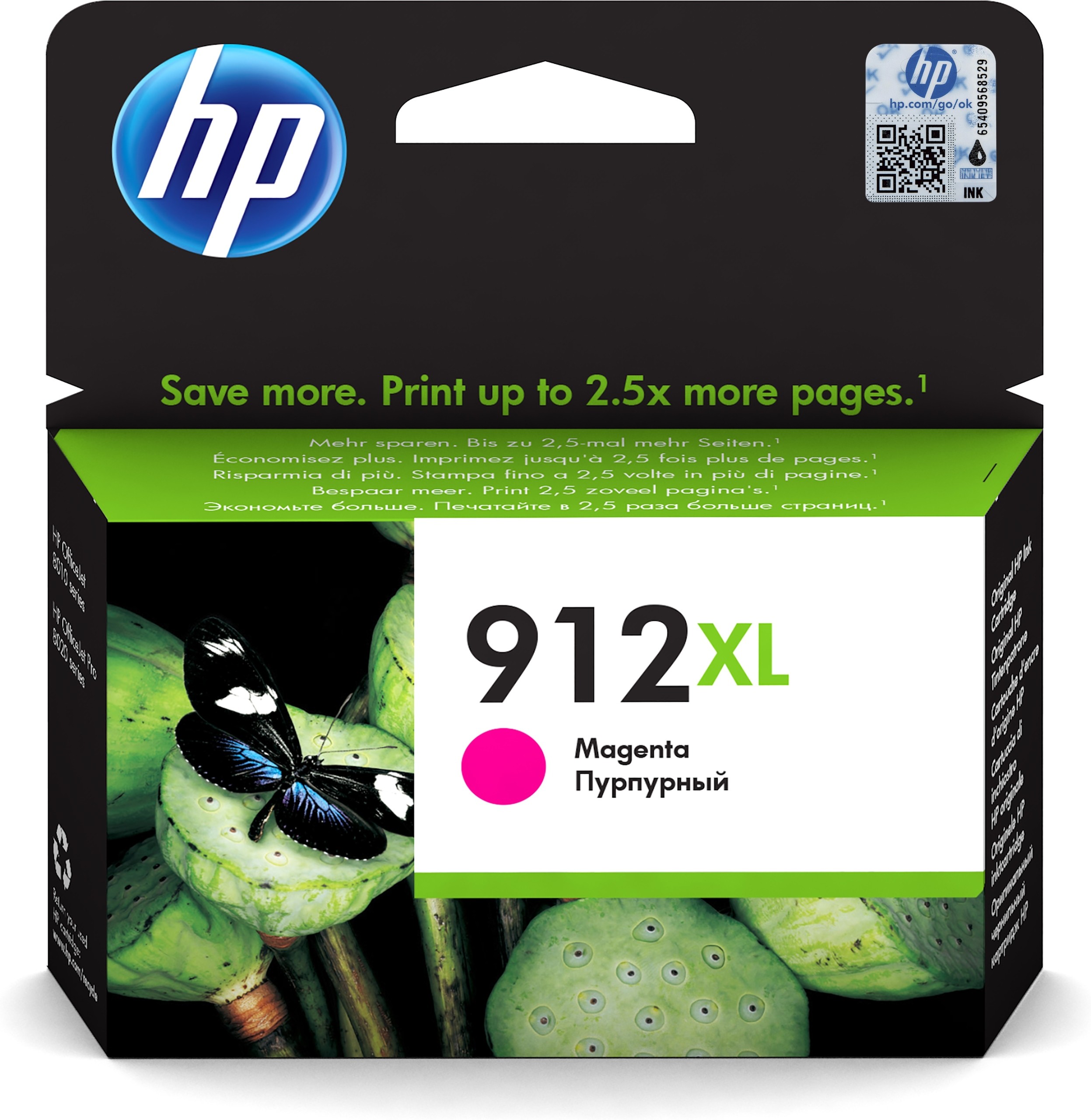 Atramentová kazeta HP 912 XL 3YL82AE červená (purpurová)