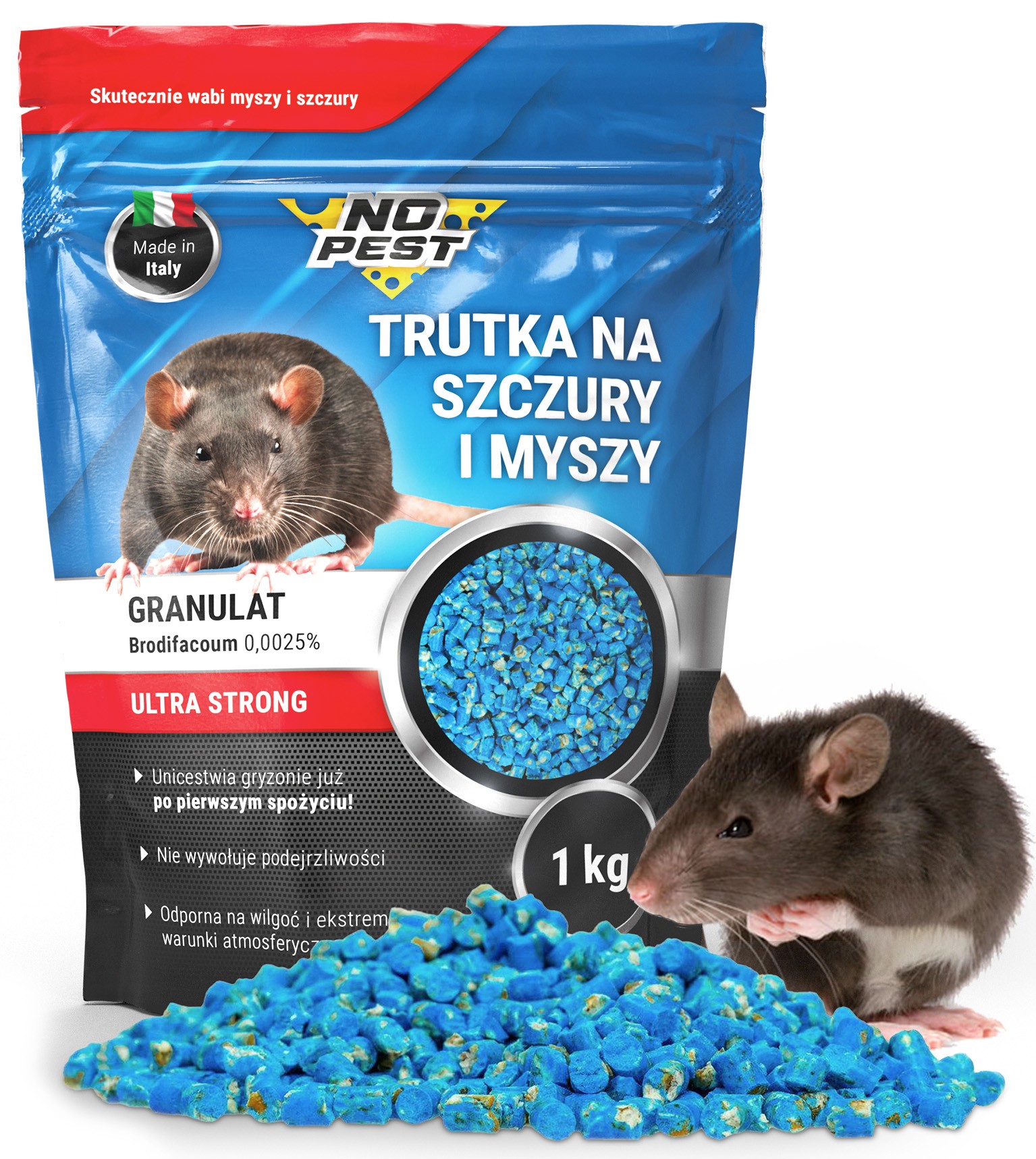 No Pest BRODY 5.0 Pasta 1 kg | Brodifakum proti hlodavcom