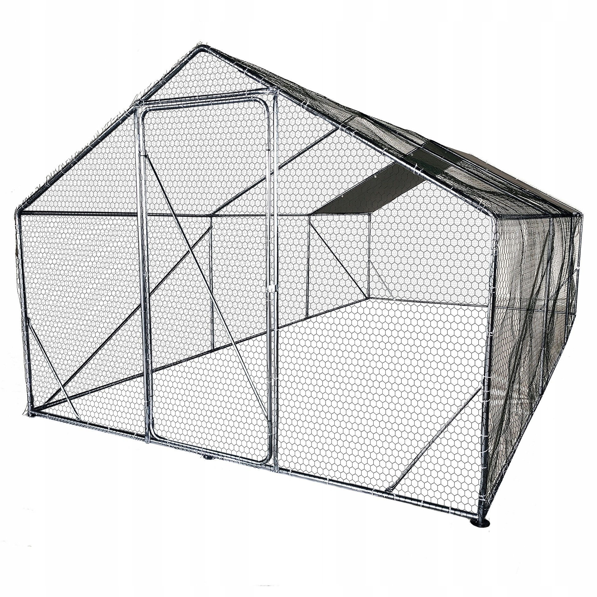 Kovový výbeh 4iQ Group pre hydinu 3 × 6 × 2,2 m