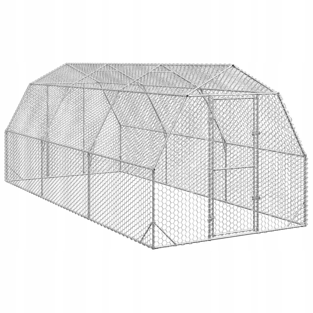 Kurník VidaXl 2,5x6x2,25 m pozinkovaná oceľ