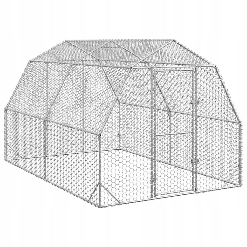 Kurník VidaXl 2,5x4x2,25 m pozinkovaná oceľ