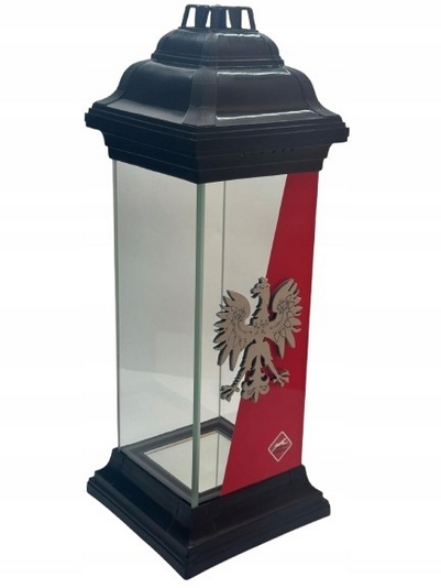 Patriotický lampion s vyobrazením poľského orla - veľký, kvalitný