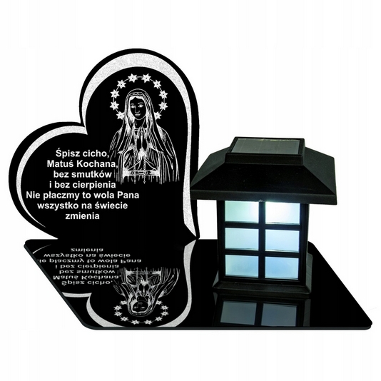 Solárny Náhrobný Lampáš s Možnosťou Personalizácie a Gravírovaním