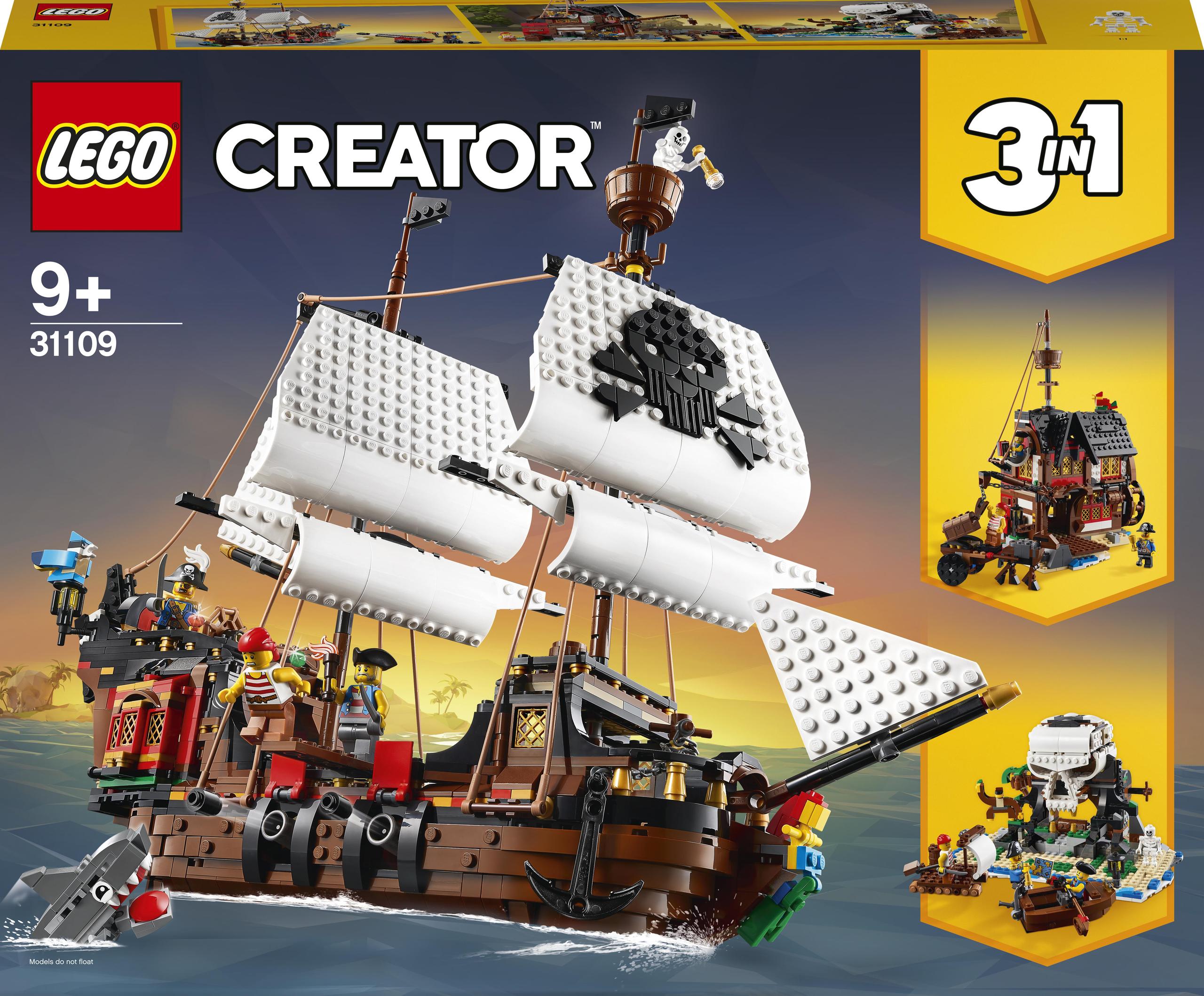 LEGO Creator 3 v 1 31109 Pirátska loď