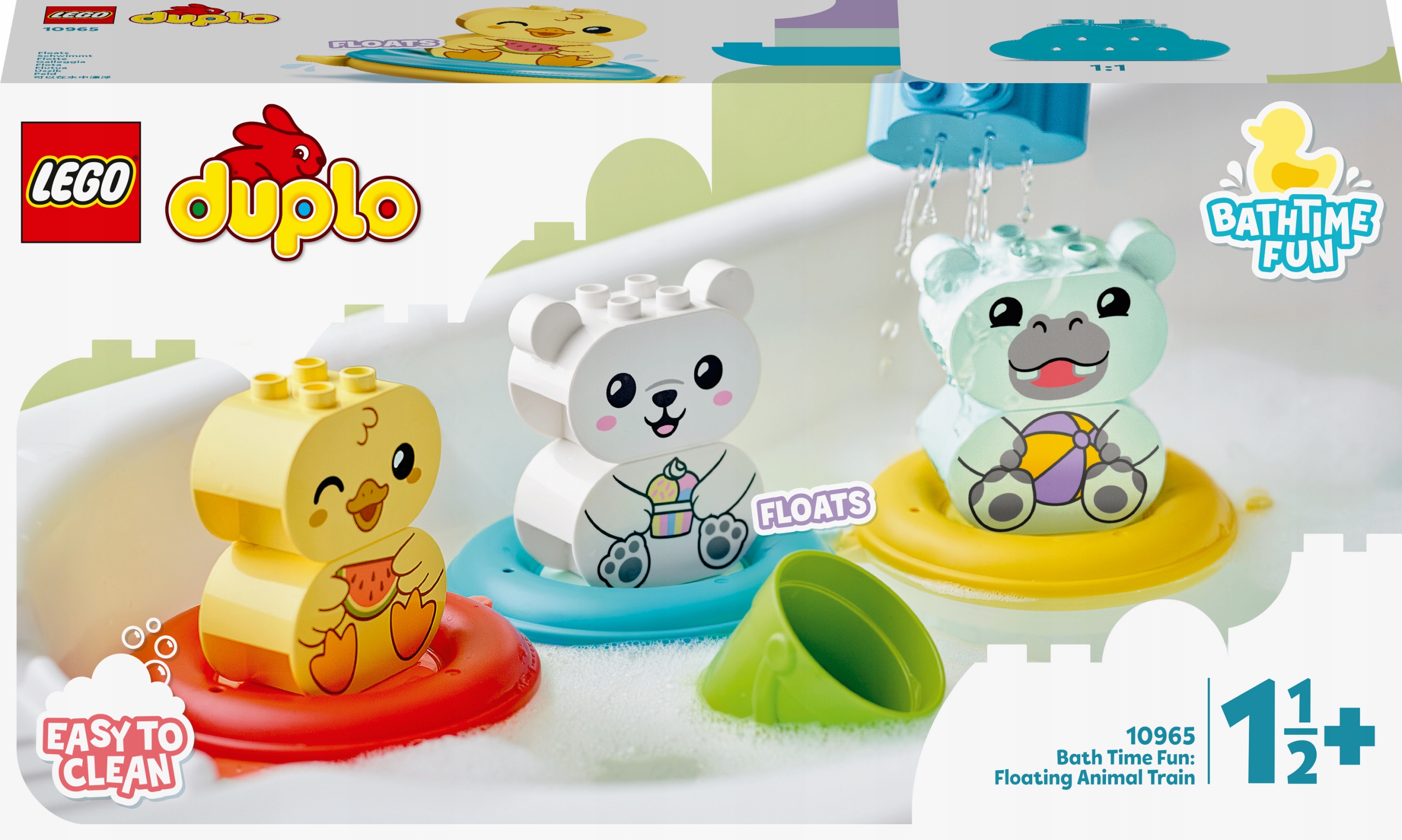 LEGO DUPLO 10965 Zábava vo vani: Plávajúci vláčik so zvieratkami