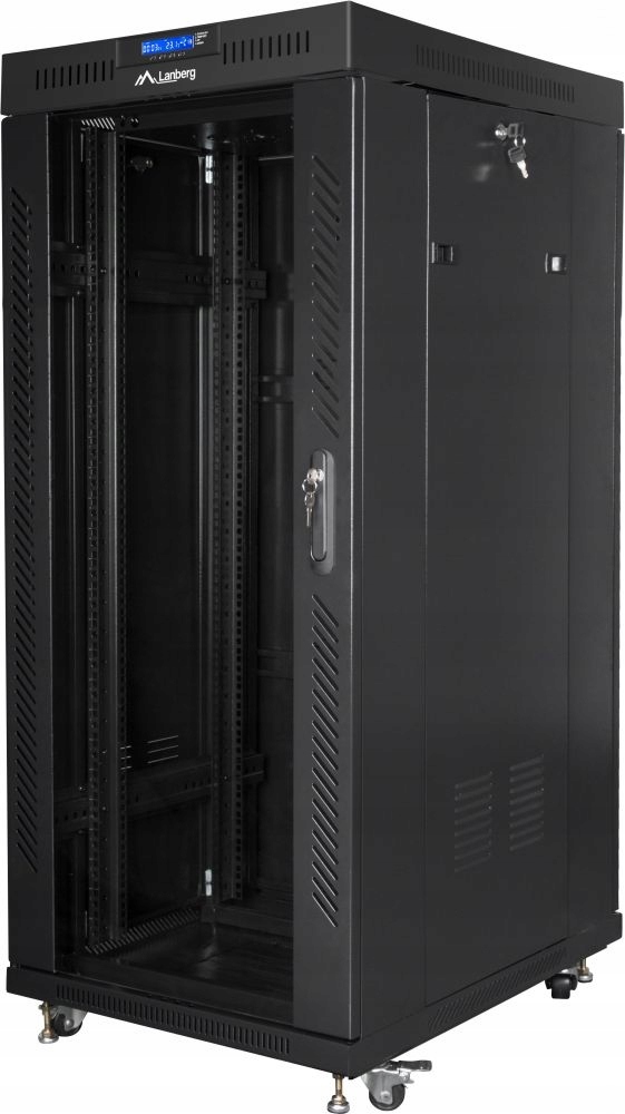 Racková skriňa Lanberg 19" 27U 600x800 čierna