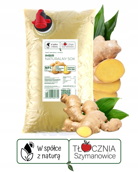 100 % zázvorová šťava NFC 2 l | Tłocznia Szymanowice