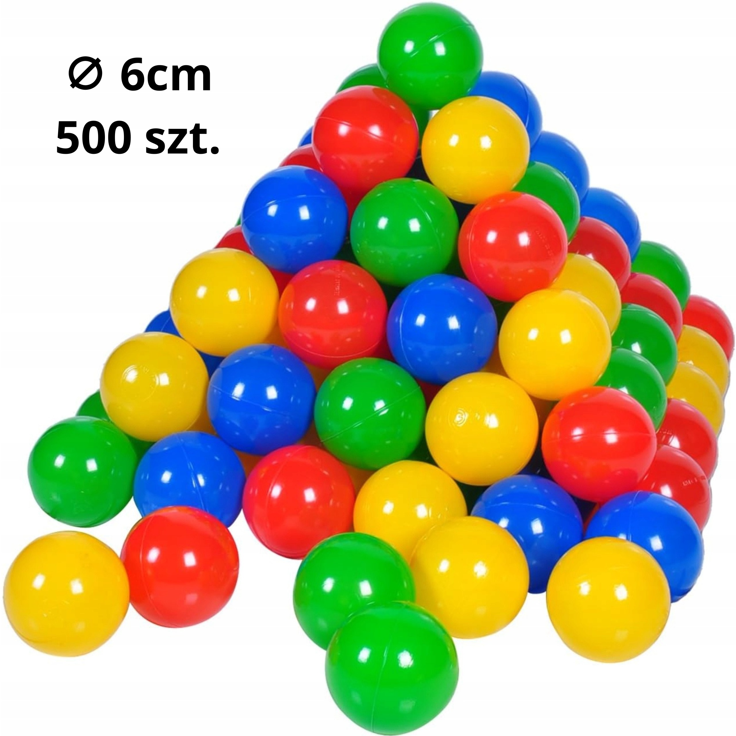 Lopty do suchého bazéna a ohrádky pre deti MISIOO 6 cm 500 ks