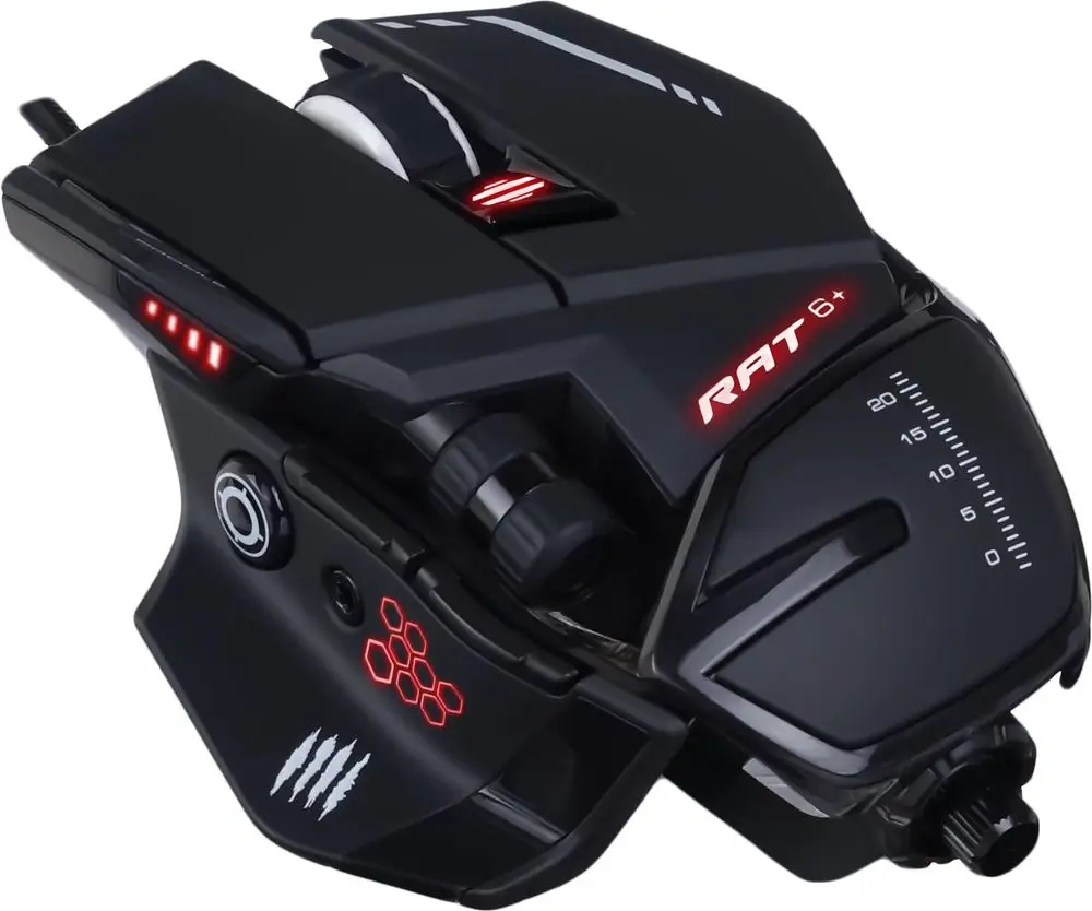 Mad Catz RAT 6+ drôtová myš s optickým senzorom