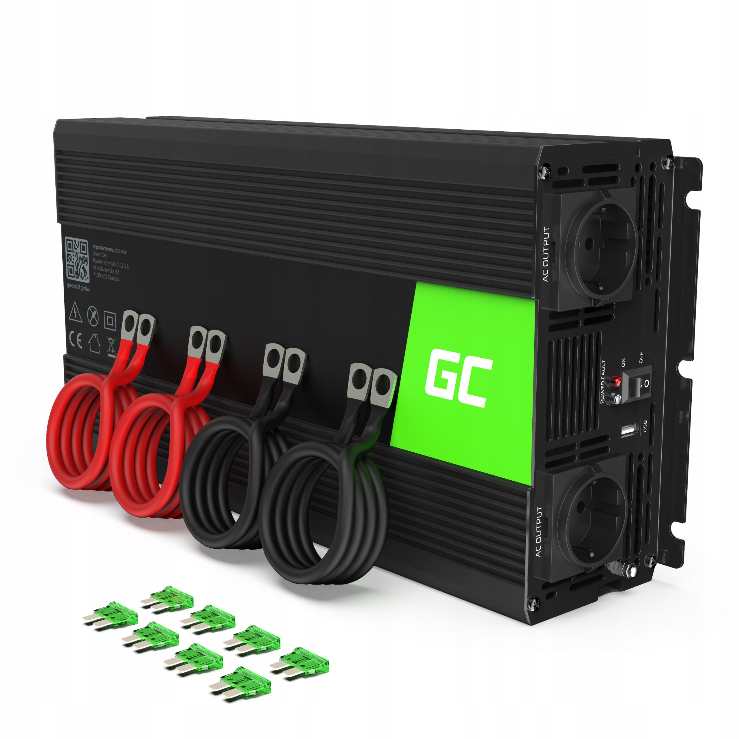 Przetwornica napięcia Green Cell 12V až 230V