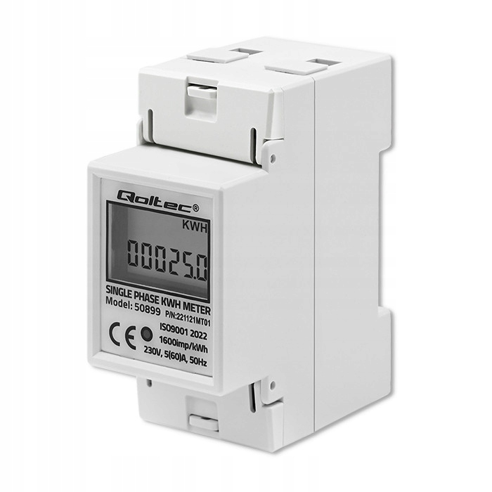 Merací prístroj Qoltec 230 V IP20 5 A