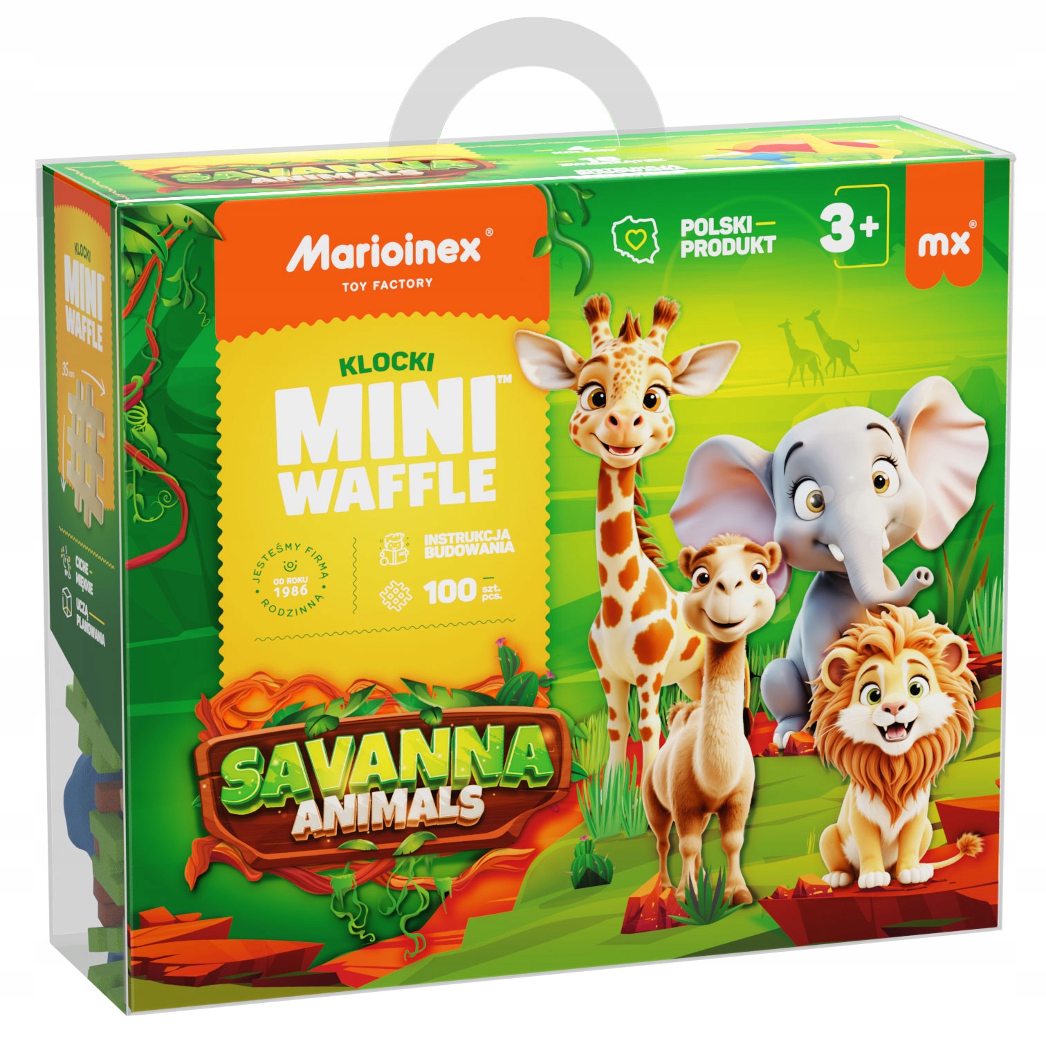 Mini vaflové zvieratká Savannah 100 kusov