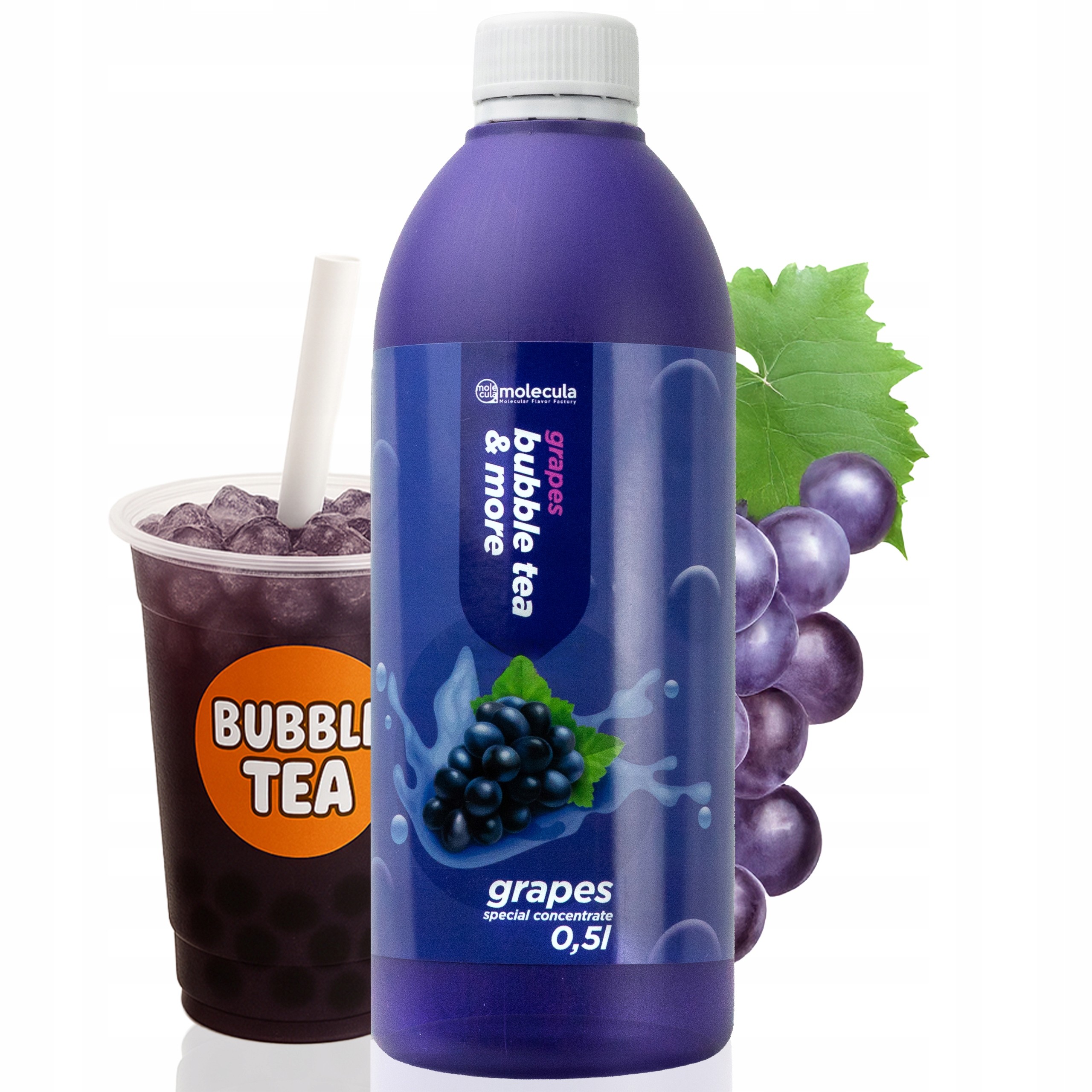 Molecula Bubble Tea sirup Hrozno 500 ml | Ovocný koncentrát 1 : 10
