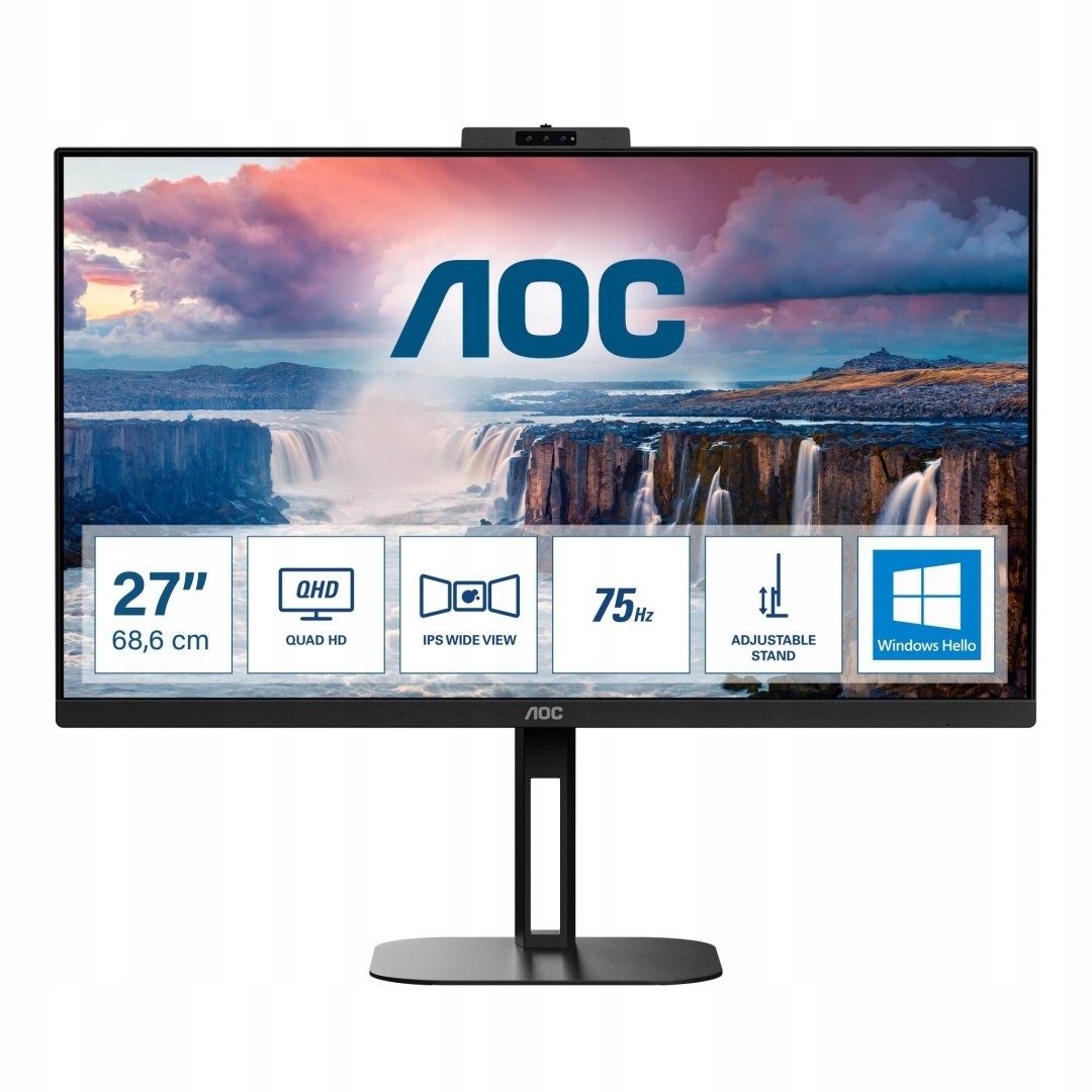 AOC Q27V5CW/BK LED monitor 27" 1920 x 1080 px IPS / PLS