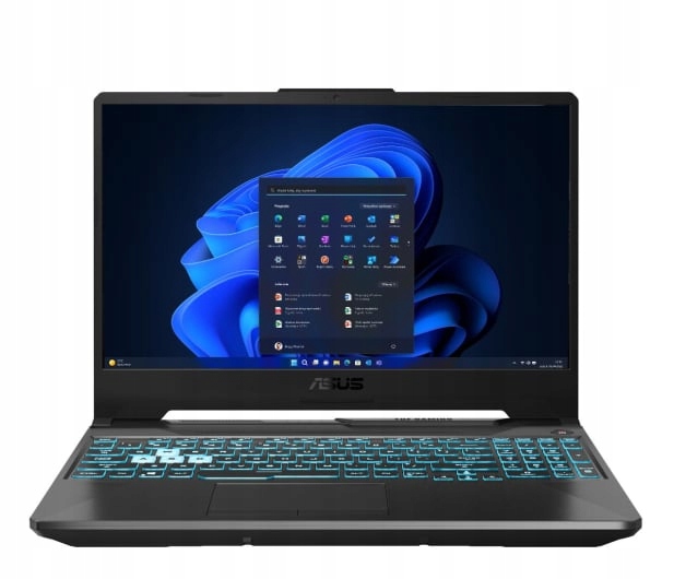 Herný notebook Asus TUF Gaming A15 s procesorom Ryzen 5 7535HS, 16 GB RAM a 512 GB RAM, W11 a RTX 3050.