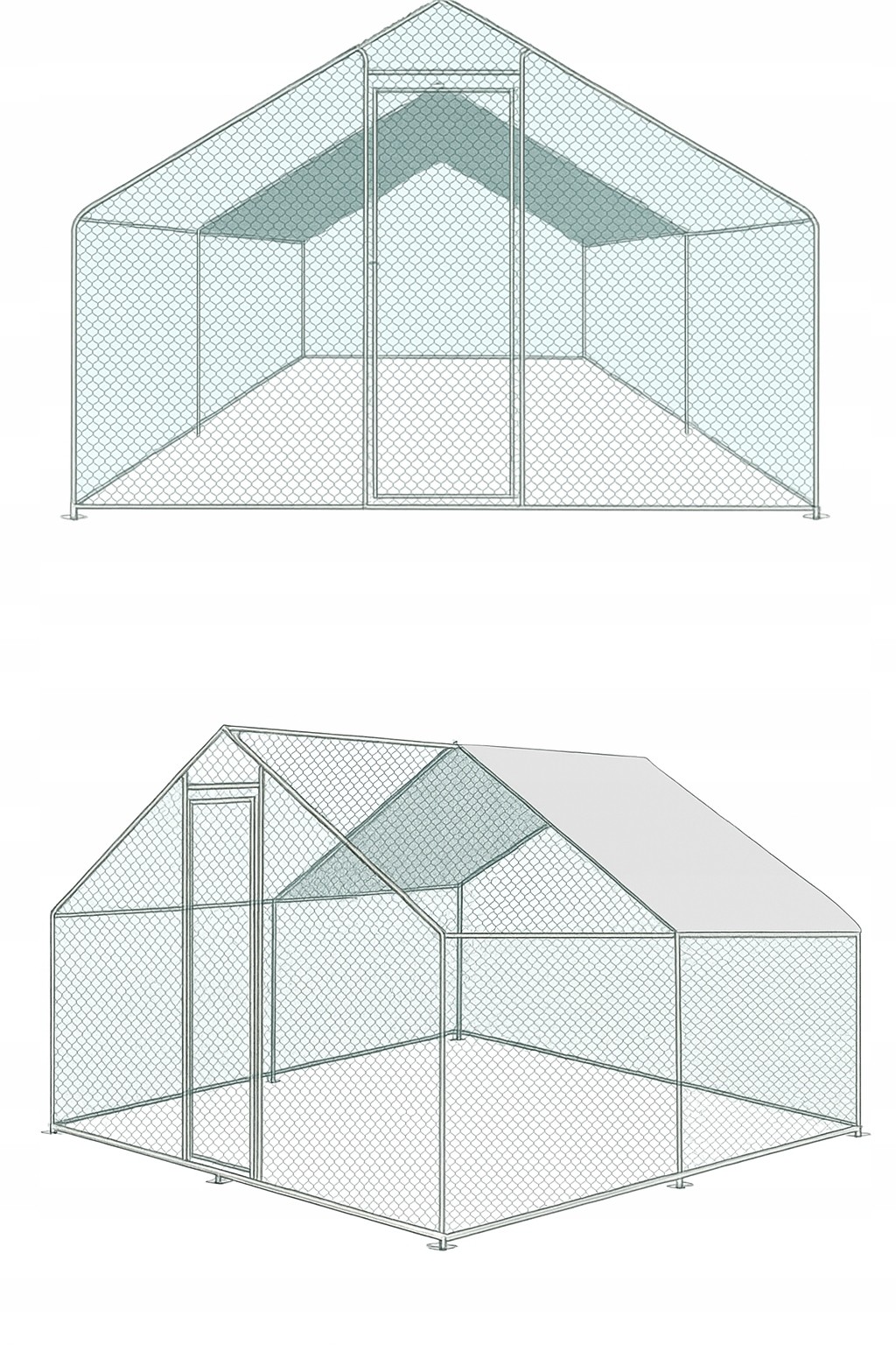 FARMA PRE SLIEPKY, KRÁLIKY, VTÁKY, KUKURÍK, VOLIÉRA, KLIETKA, OHRIEDKA 3x3x2M
