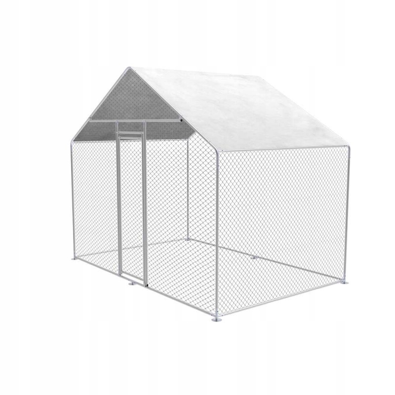 Chovná voliéra so zipsom 300x200x200 cm, pozinkovaná oceľ, odolná voči UV žiareniu