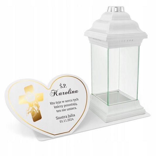 Personalizovaná podložka na hrob s lampionom – XXL veľkosť