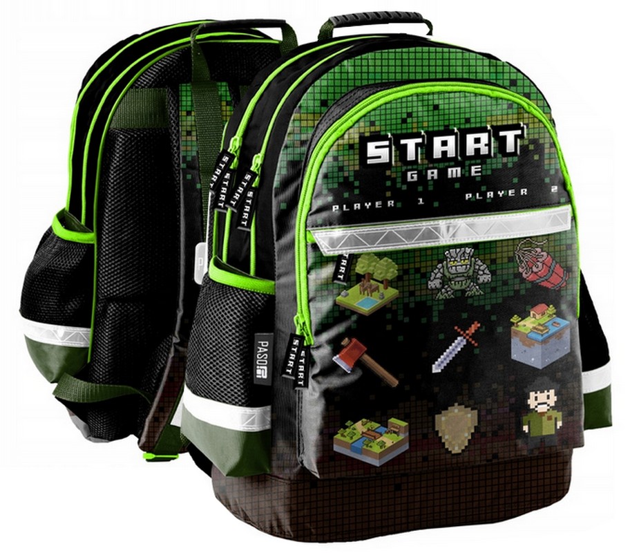 Školský batoh PASO Pixels Game pre 1. až 3. ročník