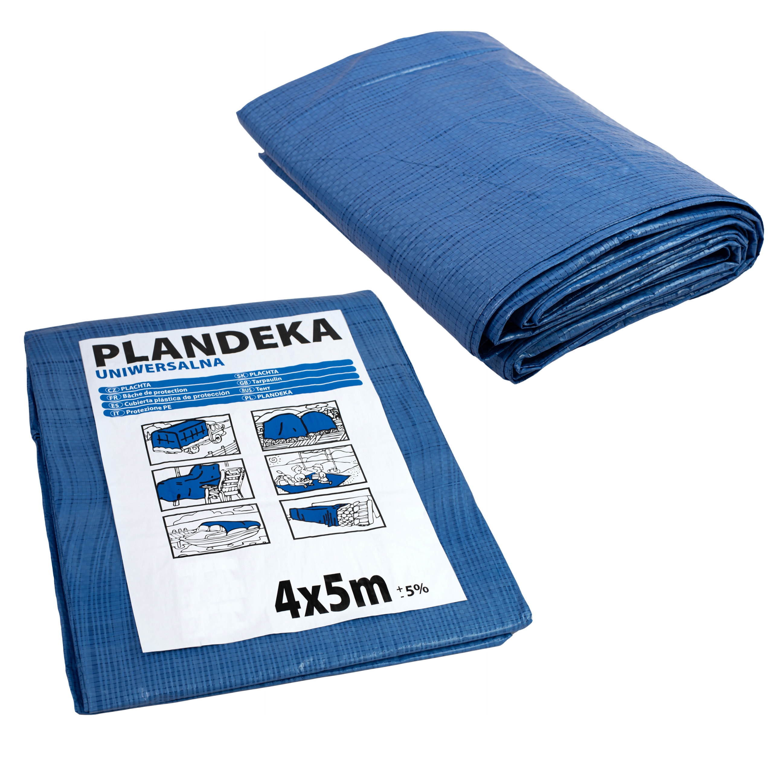 Univerzálna zosilnená plachta 8x10m - ochrana pre každé ročné obdobie