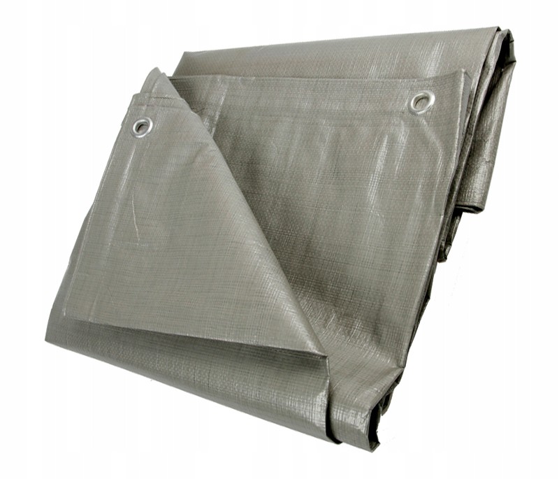 Vysokokvalitná odolná plachta 4x5 m, šedá, 130g/m2