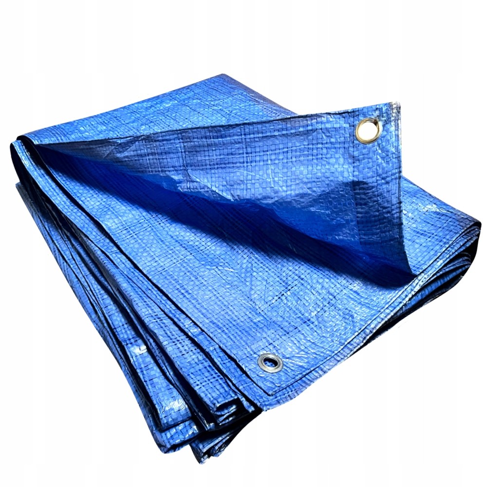Univerzálna modrá plachta 4x8m, 60g/m2 s UV filtrom a očkami