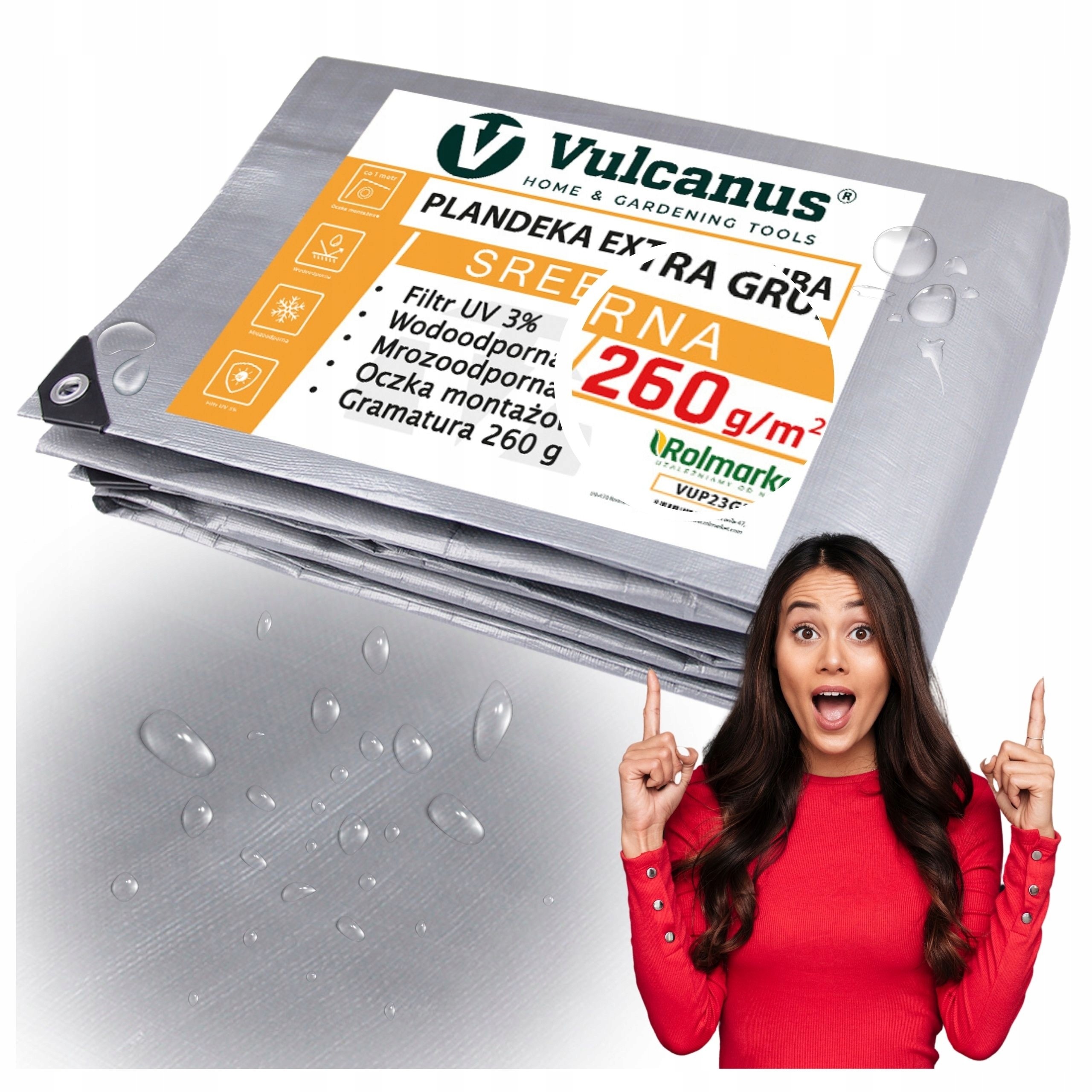 Vulcanus® PREMIUM Super Hrubá Plachtovina 4x6 m, Strieborno-Čierna - Spoľahlivá Ochrana v Akomkoľvek Počasí