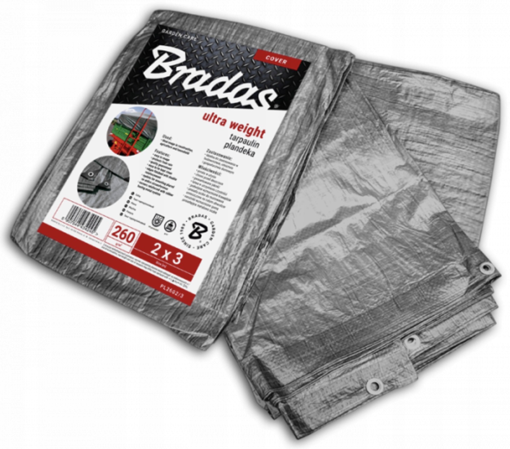 ULTRA WEIGHT Posilnená Plachta 2x4 m od Bradas® - Najvyššia Gramáž na Trhu