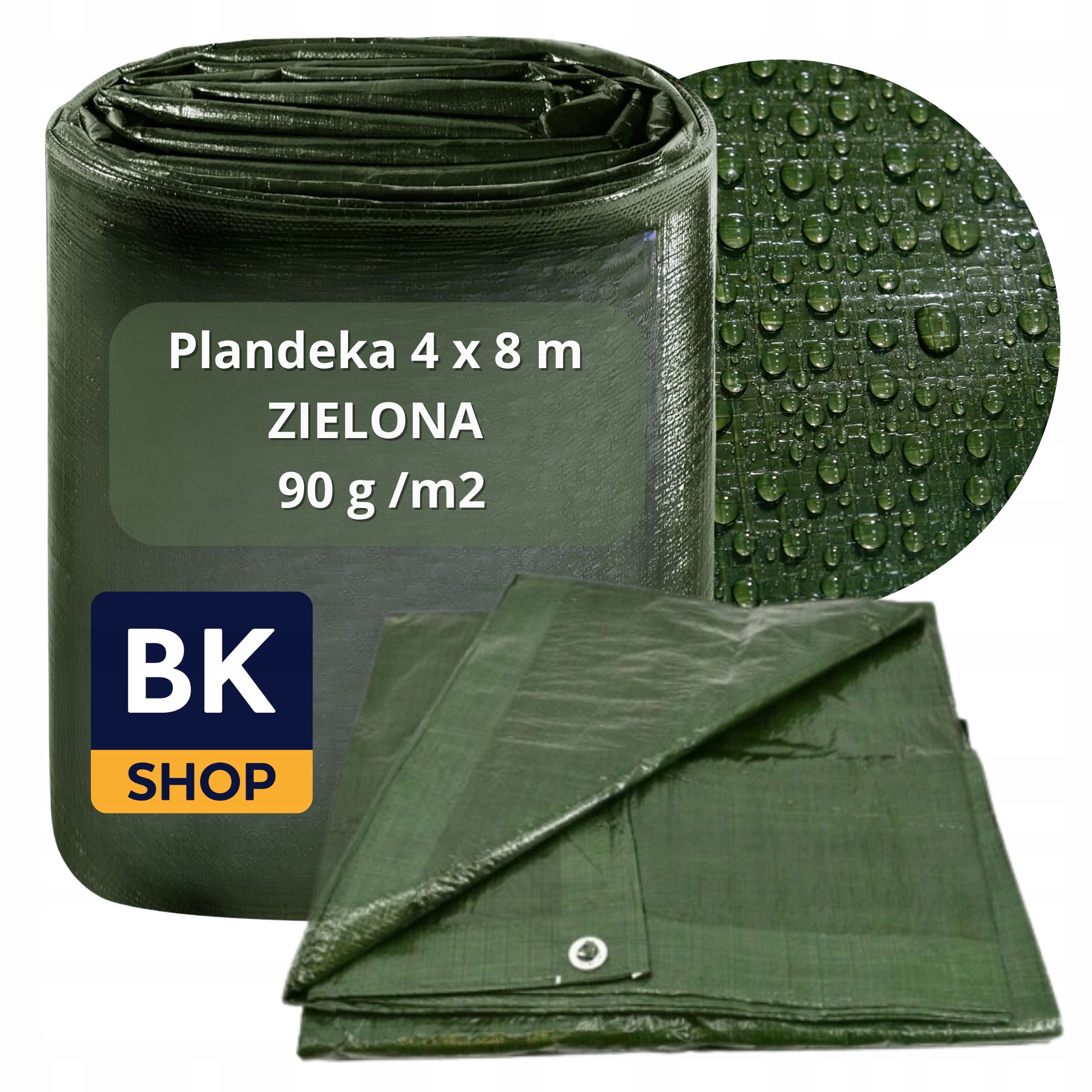 Odolná plachta 4x8m, mrazuvzdorná a vodotesná, posilnená