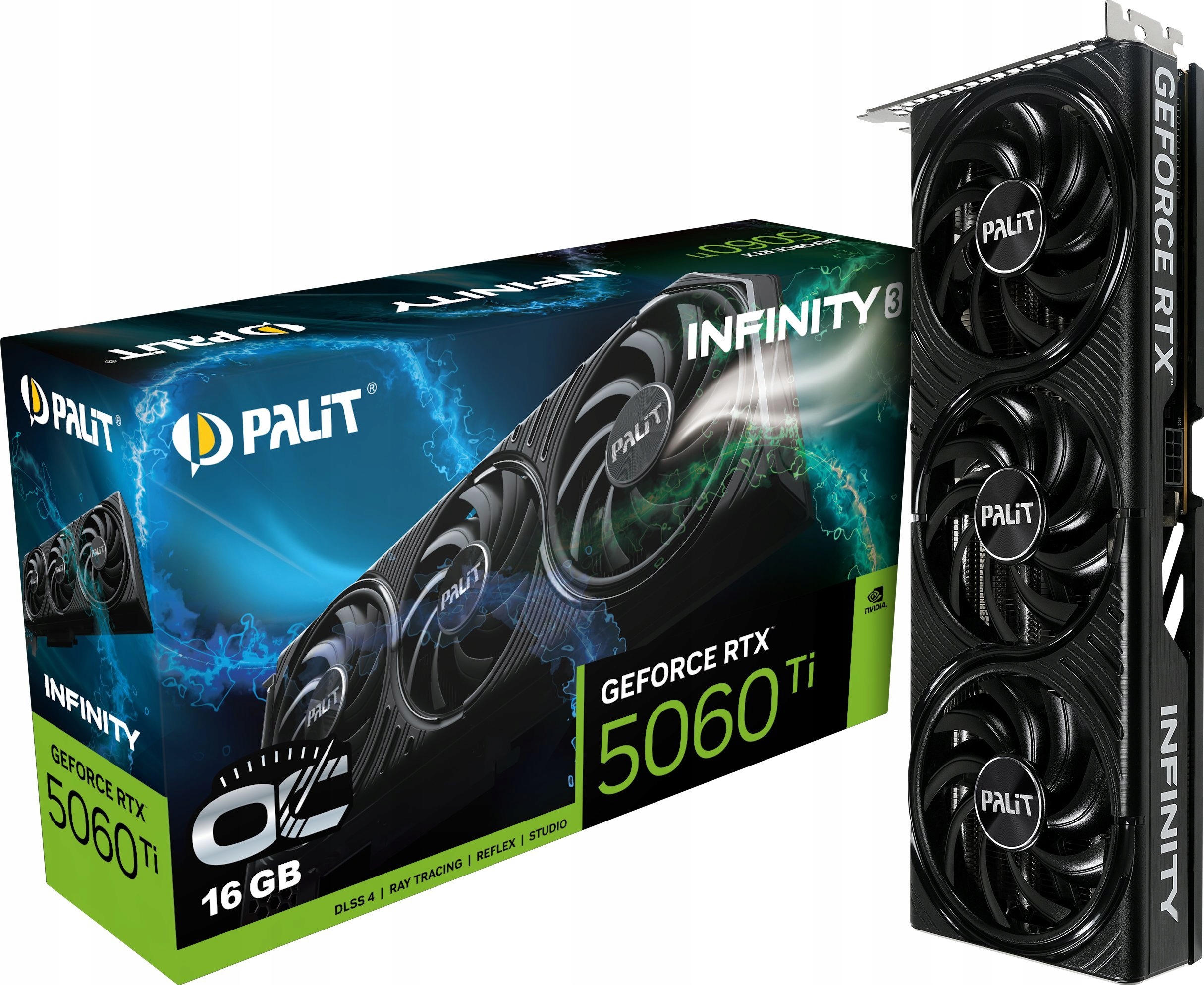 Grafická karta Palit RTX 5060 Ti Infinity 3 OC 16 GB
