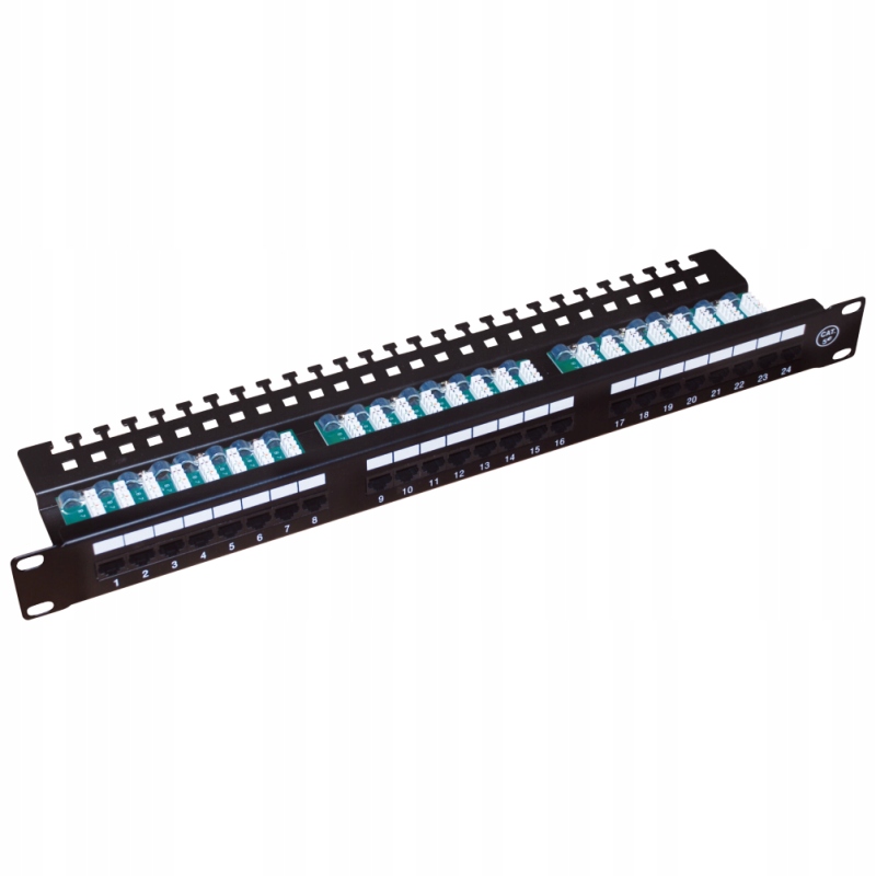 Patch panel A-LAN PK013 čierny