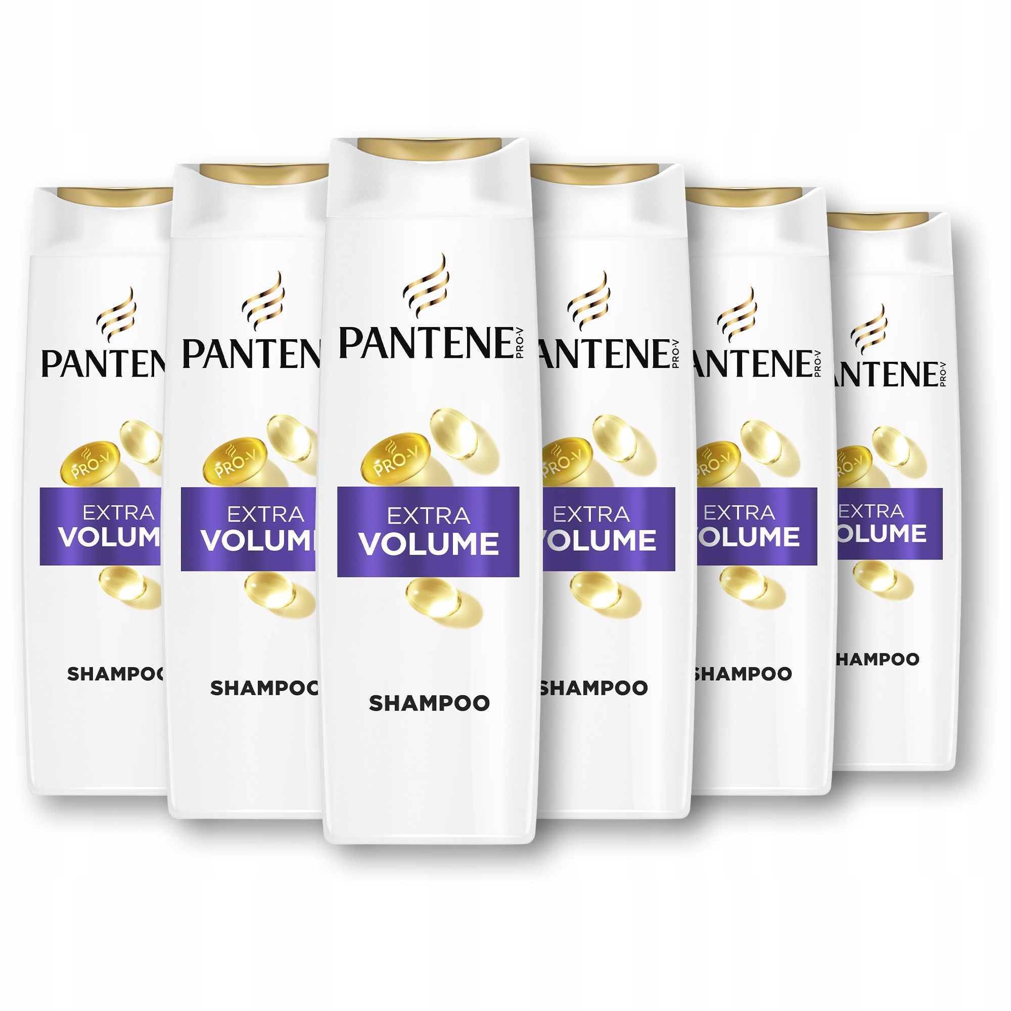 Pantene Pro-V Volume & Body Extra Volume šampón, 6 x 400 ml