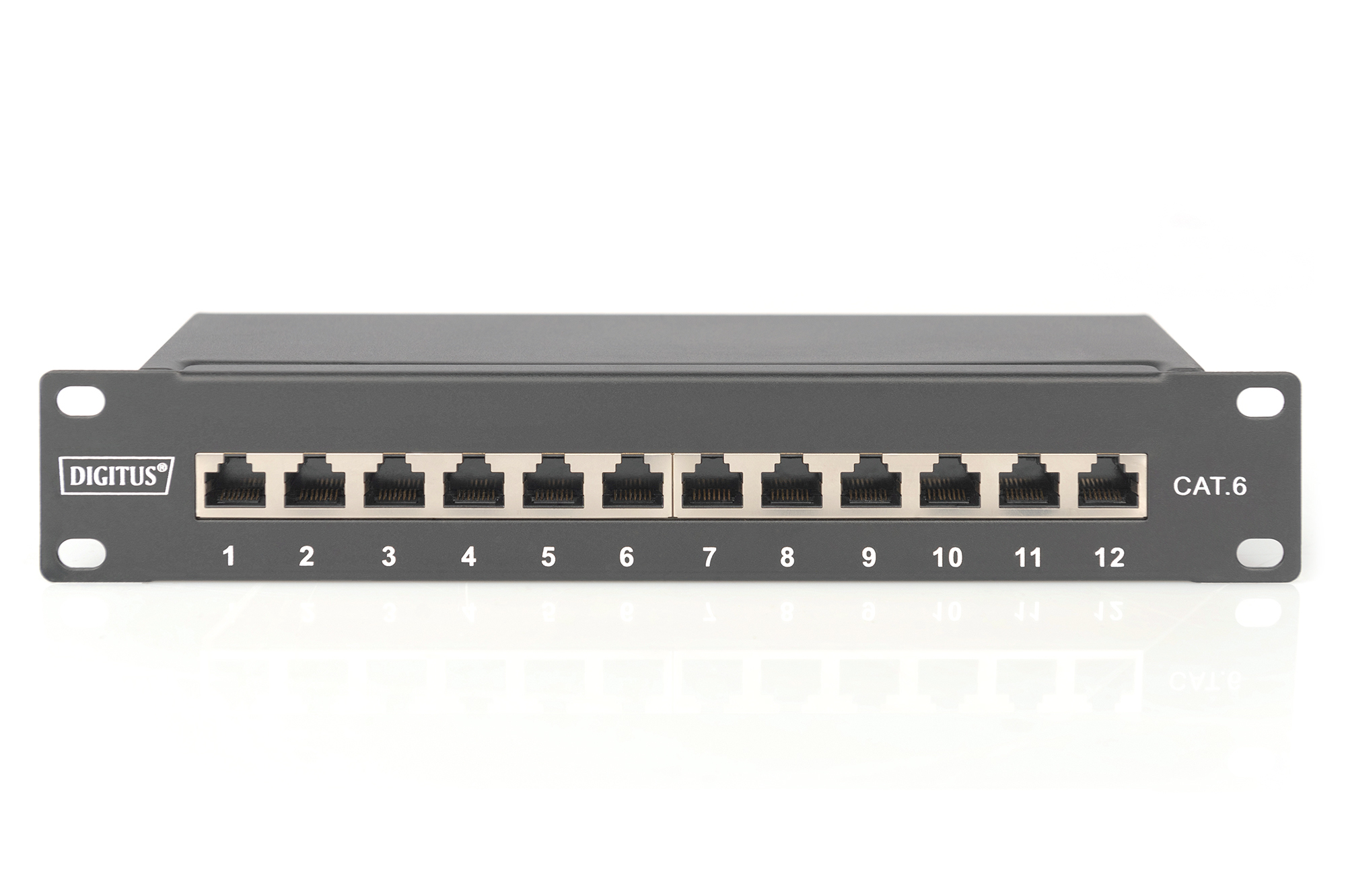 Patch panel Digitus 10'' 12 portov kat. 6, S/FTP 1U