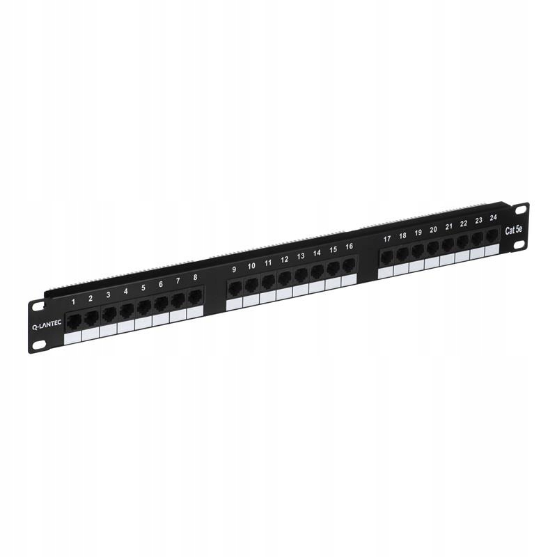 Patchpanel UTP cat.5e 19" 1U 24xRJ45 LSA