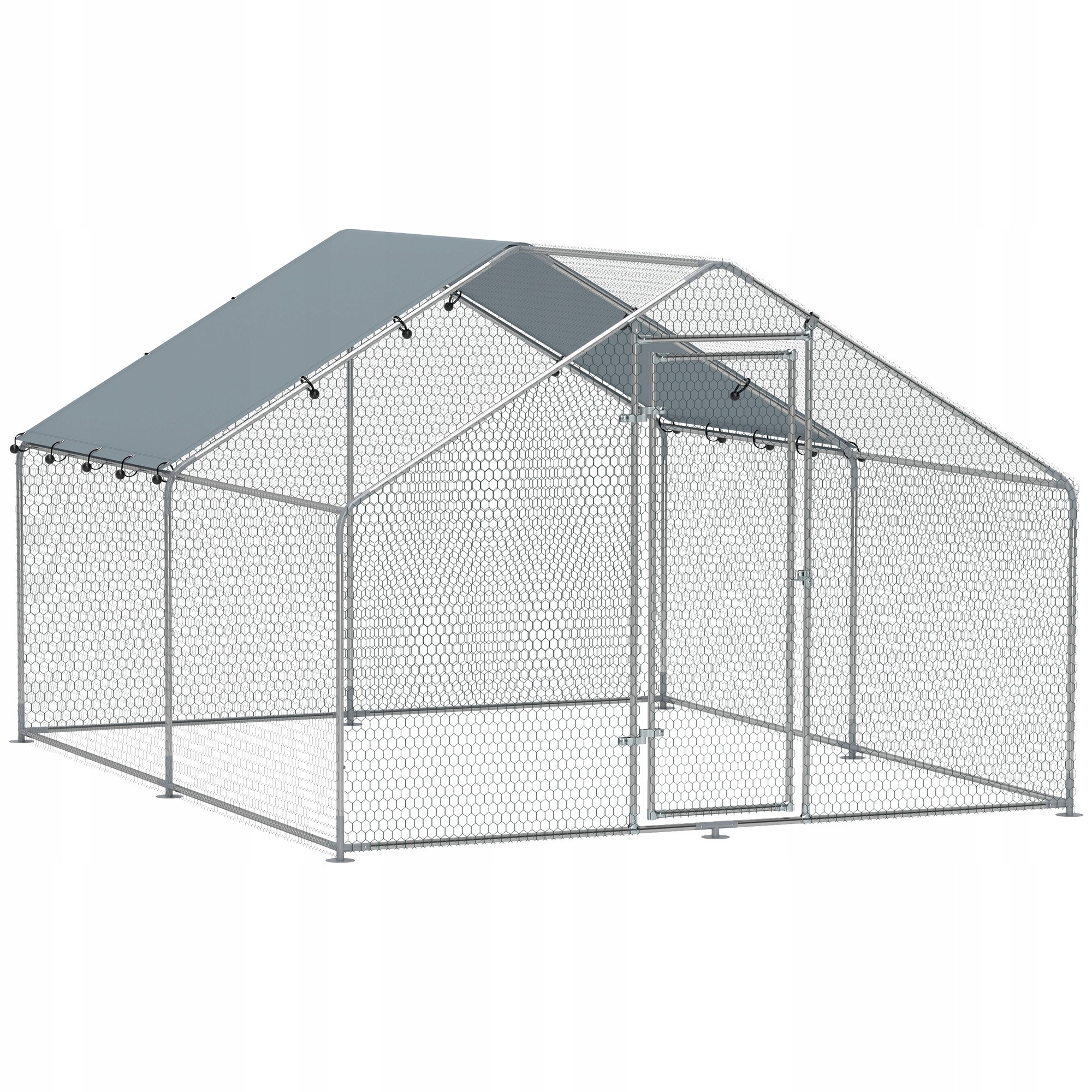 Kurník PawHut 10,2 m² 3 x 3,4 x 1,9 m s vodeodolnou látkou odolnou voči UV žiareniu