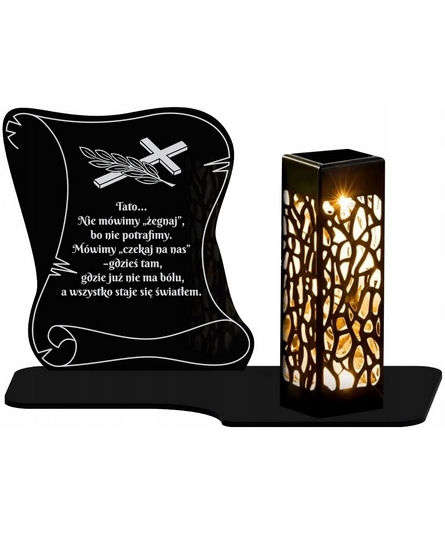 Personalizovaná Solárna Lampa XL 18cm na Cintorín – Väčšia než Konkurencia