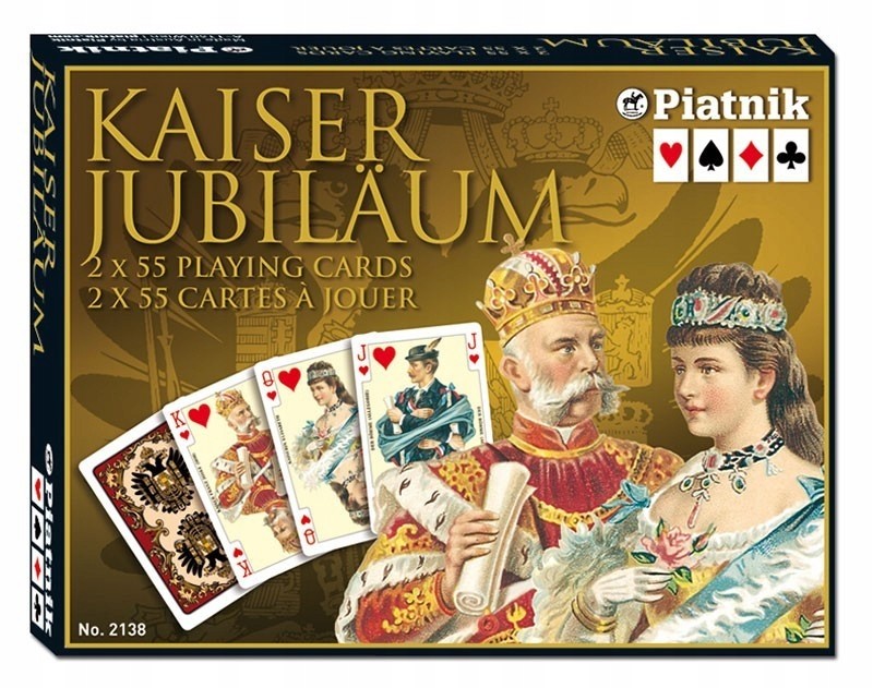 Hracie karty Piatnik Lux Kaiser, 2 balíčky