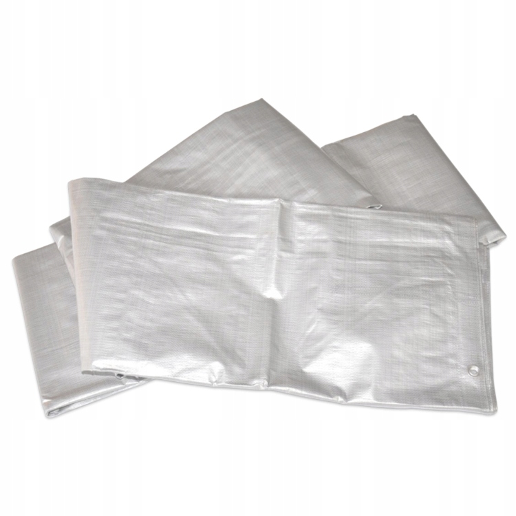 Odolná plachta z polyetylénu 120 g/m², strieborná, 3 x 5 m