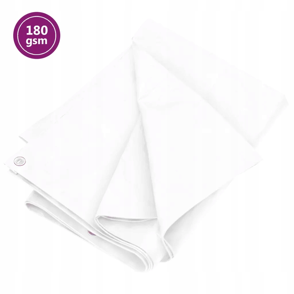 Odolná vodotesná plachta HDPE, biela, 180 g/m², 3x6 m
