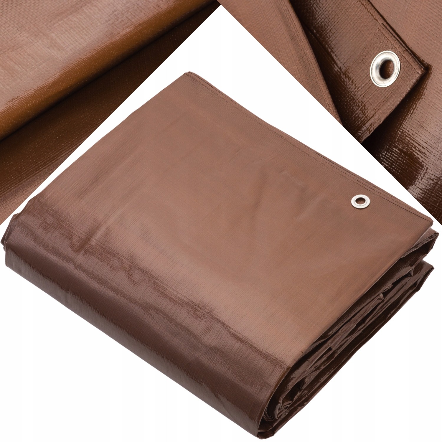 Plandeka Okryciowa 4x5m, Brązowa, 180g/m2 - Univerzálne Použitie