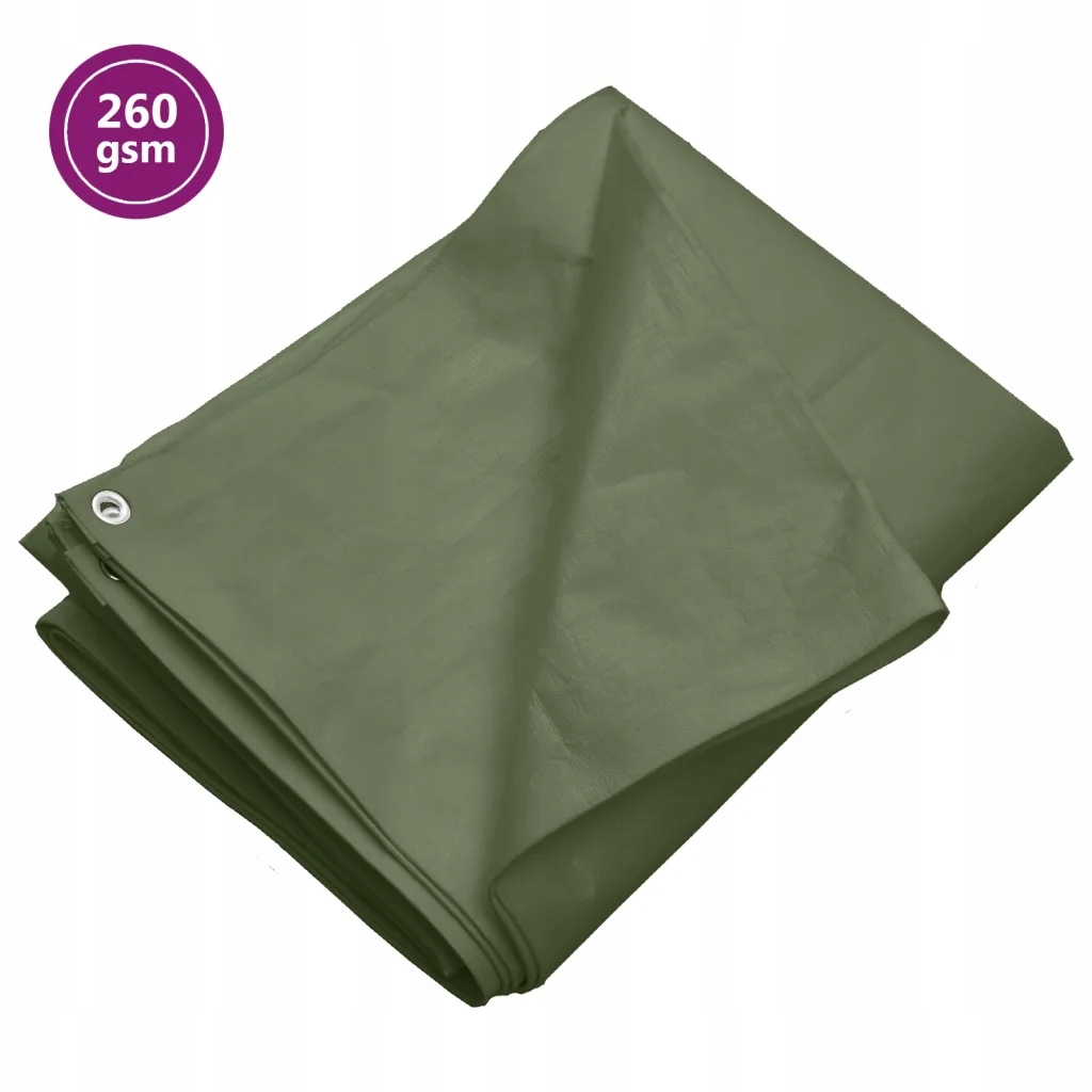 Viackučelová plachta HDPE, 260 g/m², 4x4 m, zelená