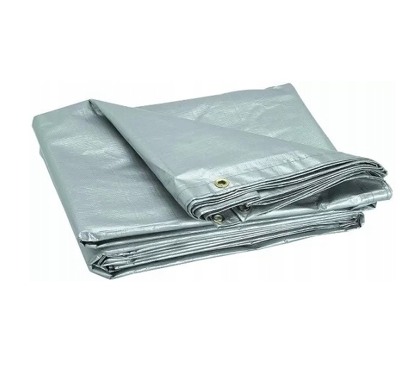 Strešná plachta strieborná 120 g/m2, rozmery 4x5 m