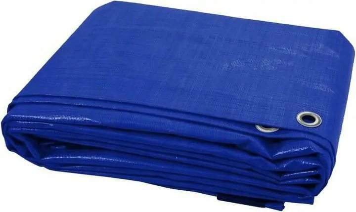 Posilnená plachta 4x5 75g/m2 pre balkóny a terasy - modrá