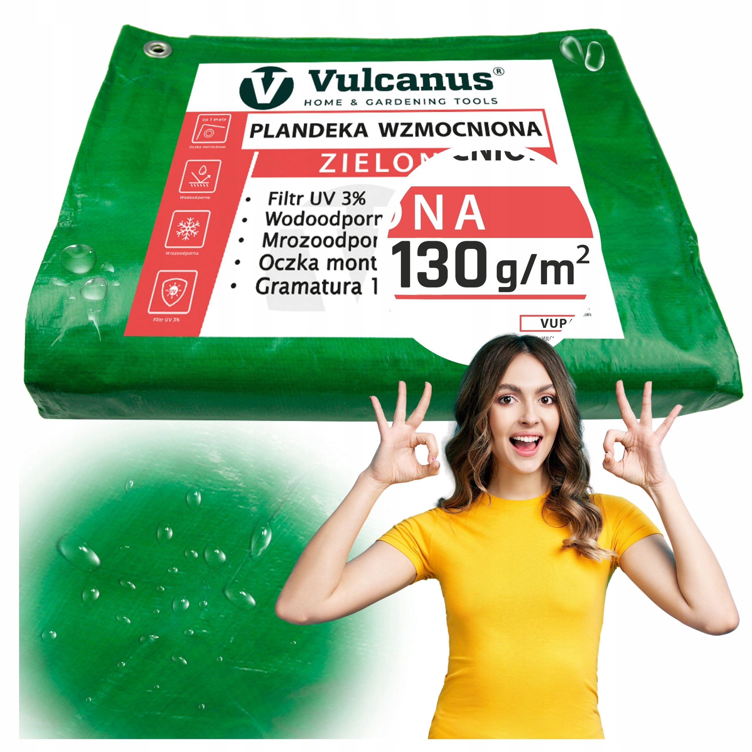 Vulcanus® Plachta na zakrytie 5x8 m zelená - odolná a univerzálna ochrana