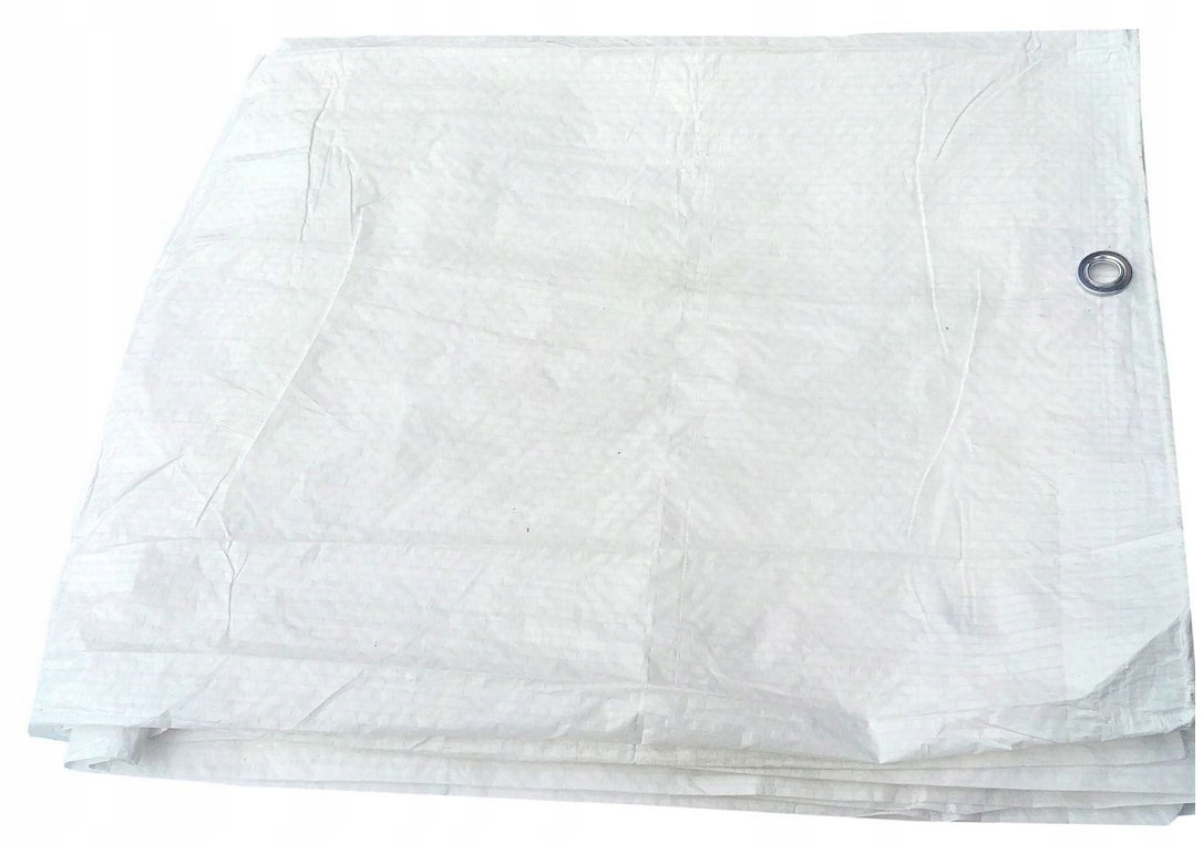 Biela ochranná plachta 6x8 m, polypropylén s polyetylénnou vrstvou