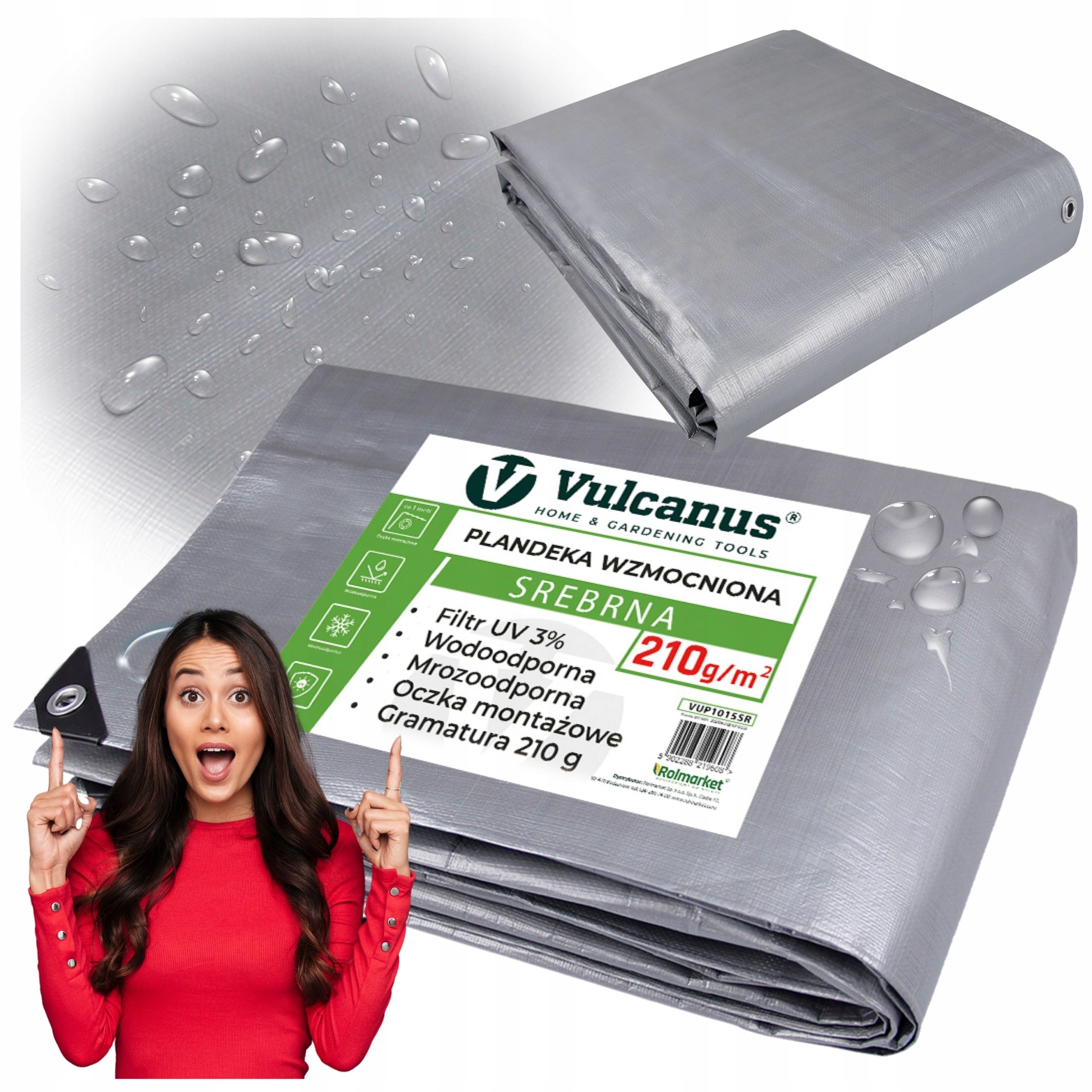 Plandéka Vulcanus® PREMIUM 8x10 m, strieborno-hnedá - Všestranná ochrana po celý rok