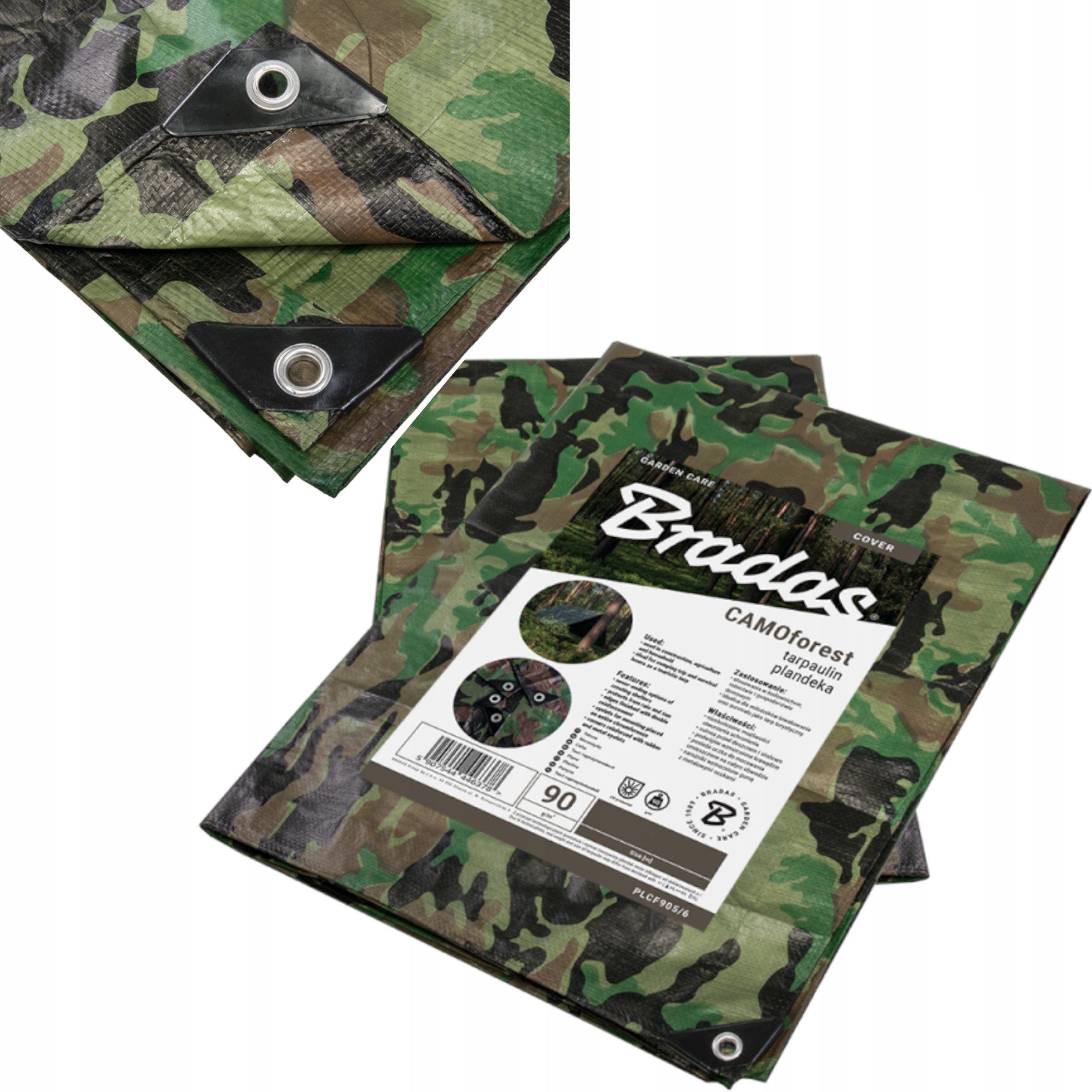 Maskovacia plachta CAMOforest 4 x 5 m – ideálna pre camping a survival