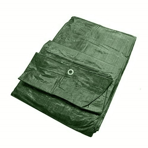 Zelená plachta 6x10 m, odolná s UV filtrom a kovovými krúžkami