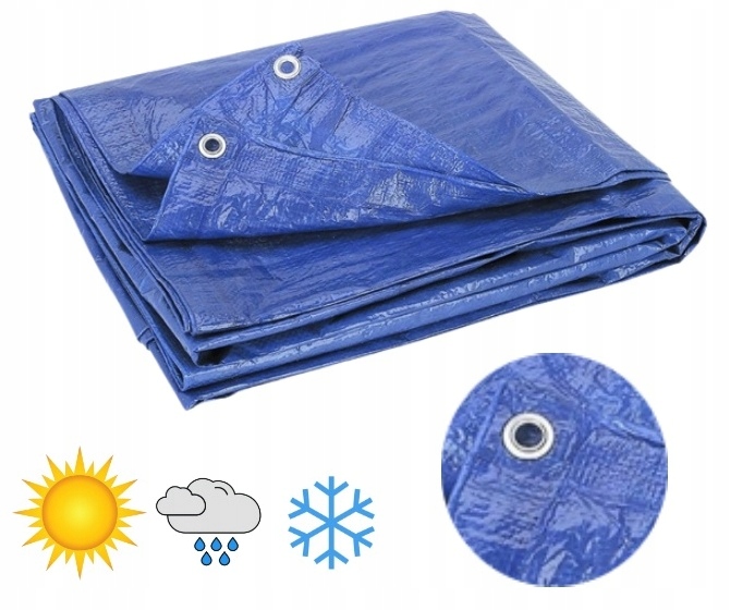 Univerzálna ochranná plachta 6x12 m s UV filtrom - modrá